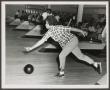 Photograph: [Woman Bowling at Carver Plaza]