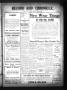 Newspaper: Record and Chronicle. (Denton, Tex.), Vol. 11, No. 13, Ed. 1 Tuesday,…