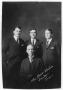 Photograph: Alvin, Clark, Henry, and Their Father, Alvin C. Owsley
