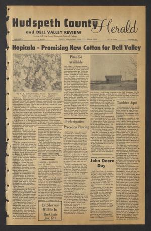 Primary view of object titled 'Hudspeth County Herald and Dell Valley Review (Dell City, Tex.), Vol. 11, No. 19, Ed. 1 Friday, January 13, 1967'.
