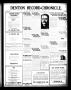 Newspaper: Denton Record-Chronicle. (Denton, Tex.), Vol. 20, No. 79, Ed. 1 Frida…