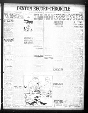 Primary view of object titled 'Denton Record-Chronicle (Denton, Tex.), Vol. 22, No. 252, Ed. 1 Monday, June 4, 1923'.
