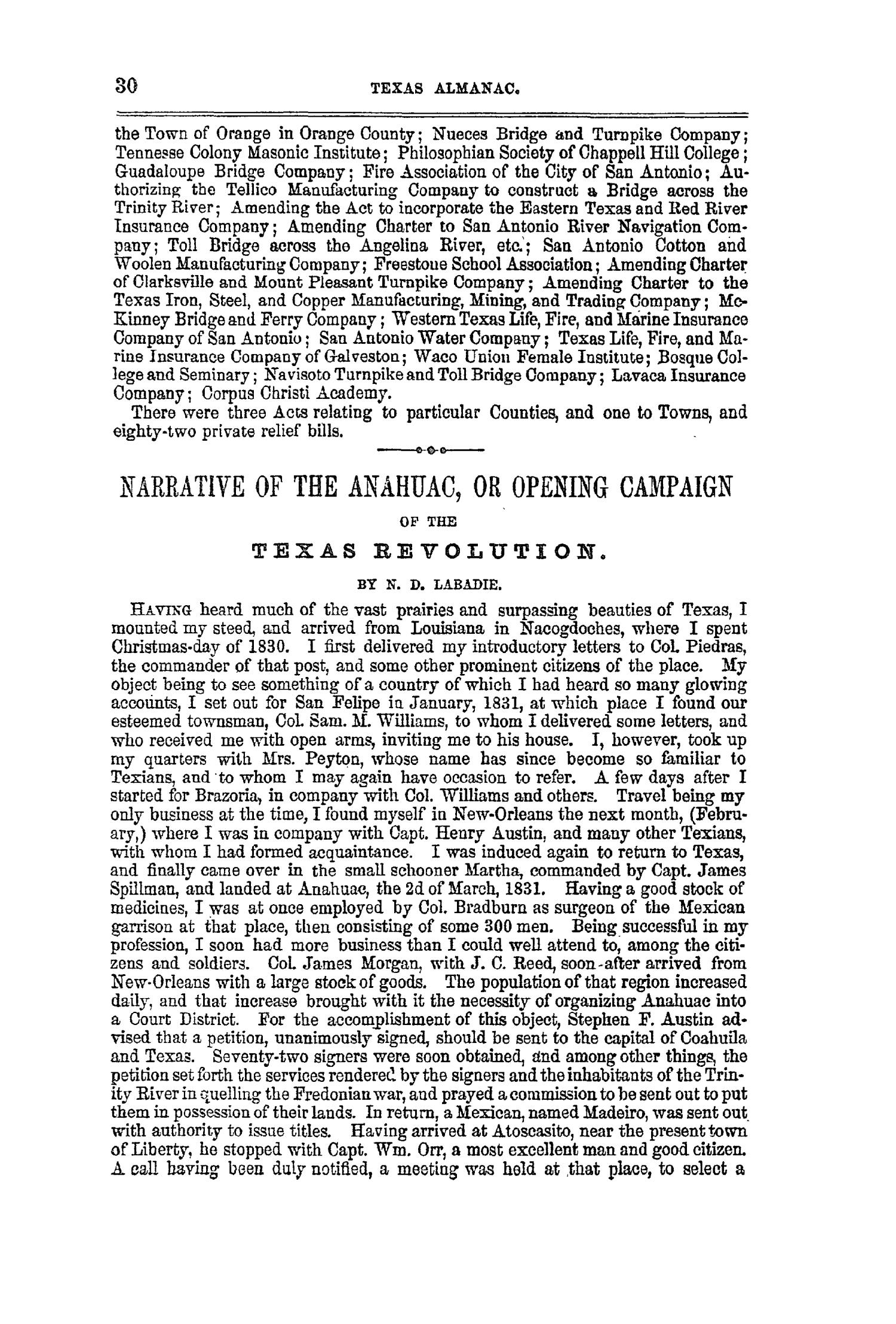 Texas Almanac, 1859
                                                
                                                    30
                                                