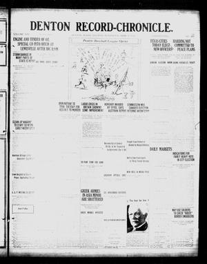 Primary view of object titled 'Denton Record-Chronicle. (Denton, Tex.), Vol. 21, No. 201, Ed. 1 Tuesday, April 5, 1921'.