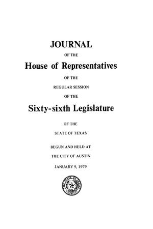 Primary view of object titled 'Journal of the House of Representatives of the Regular Session of the Sixty-Sixth Legislature of the State of Texas, Volume 1'.