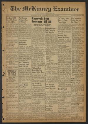 Primary view of object titled 'The McKinney Examiner (McKinney, Tex.), Vol. 59, No. 4, Ed. 1 Thursday, November 9, 1944'.