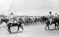 Primary view of [Soldiers on Horseback at Camp Mabry]