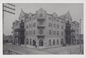 Primary view of object titled '[Exterior of Driskill Hotel]'.