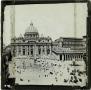 Photograph: Glass Slide of the  Vatican and St. Peter's Square (Rome)