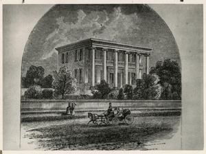 Primary view of object titled '[Drawing of the Governor's Mansion]'.