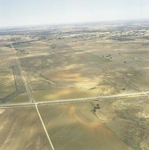 Primary view of object titled 'Aerial Photograph of Coleman County (Texas) Ranchland'.