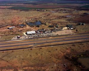 Primary view of object titled 'Aerial Photograph of Casey's Old Abilene Town (Abilene, Texas)'.