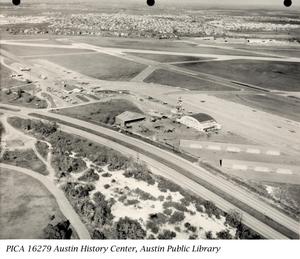Primary view of object titled '[Construction of Austin Municipal Airport]'.