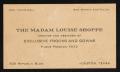 Text: [Madame Louise Shoppe Business Card]