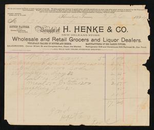 Primary view of object titled '[Invoice for Food, March 26, 1894]'.