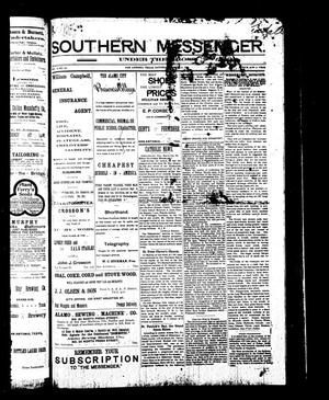 Primary view of object titled 'The Southern Messenger Under the Cross (San Antonio, Tex.), Vol. 2, No. 2, Ed. 1 Saturday, March 11, 1893'.