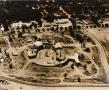 Thumbnail image of item number 1 in: '[Aerial view of the construction of Palmer Municipal Auditorium]'.