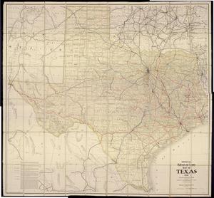 Primary view of object titled 'Official Railroad and County Map of Texas'.