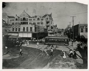 Primary view of object titled '6th and Congress Streets in Austin'.