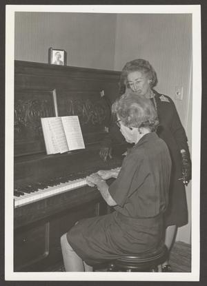 Primary view of [Annie Rooney Hill at Piano]