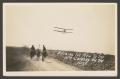 Postcard: [Cavalry Men and Airplane]