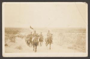 Primary view of object titled '[Cavalry Soldiers in Desert]'.