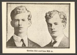 Primary view of object titled '[Gordan Hill and Lon C. Hill]'.