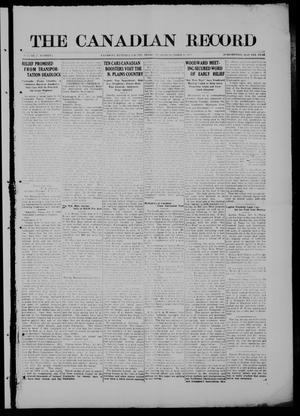 Primary view of object titled 'The Canadian Record (Canadian, Tex.), Vol. 27, No. 2, Ed. 1  Thursday, October 16, 1919'.