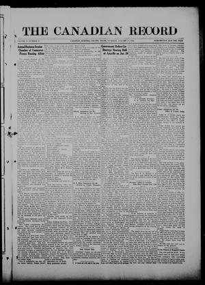 Primary view of The Canadian Record (Canadian, Tex.), Vol. 27, No. 15, Ed. 1  Thursday, January 15, 1920