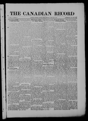 Primary view of object titled 'The Canadian Record (Canadian, Tex.), Vol. 27, No. 20, Ed. 1  Thursday, February 19, 1920'.