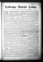 Primary view of La Grange Deutsche Zeitung (La Grange, Tex.), Vol. 30, No. 6, Ed. 1 Thursday, September 25, 1919