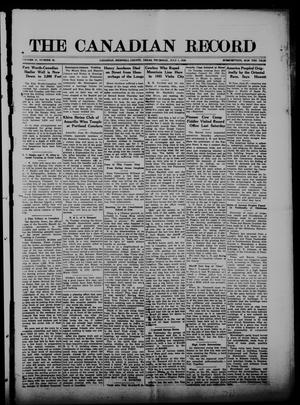 Primary view of The Canadian Record (Canadian, Tex.), Vol. 27, No. 39, Ed. 1  Thursday, July 1, 1920