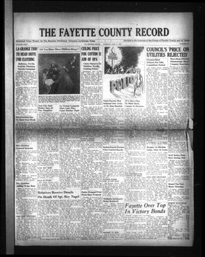 Primary view of object titled 'The Fayette County Record (La Grange, Tex.), Vol. 24, No. 20, Ed. 1 Tuesday, January 8, 1946'.