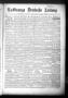 Primary view of La Grange Deutsche Zeitung (La Grange, Tex.), Vol. 30, No. 18, Ed. 1 Thursday, December 18, 1919