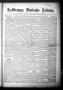 Primary view of La Grange Deutsche Zeitung (La Grange, Tex.), Vol. 30, No. 8, Ed. 1 Thursday, October 9, 1919
