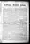 Primary view of La Grange Deutsche Zeitung (La Grange, Tex.), Vol. 30, No. 14, Ed. 1 Thursday, November 20, 1919