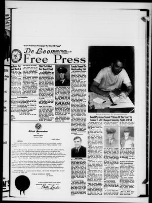 Primary view of object titled 'De Leon Free Press (De Leon, Tex.), Vol. 79, No. 37, Ed. 1 Thursday, February 27, 1969'.