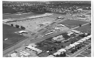 Primary view of object titled '[Aerial view of Denton Center]'.
