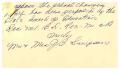 Primary view of [Postcard from Mr. and Mrs. J. B. Simpson to Truett Latimer, February 1, 1957]