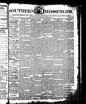 Primary view of object titled 'Southern Messenger. (San Antonio, Tex.), Vol. 7, No. 44, Ed. 1 Thursday, December 29, 1898'.