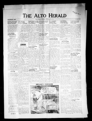 Primary view of object titled 'The Alto Herald (Alto, Tex.), Vol. [82], No. 38, Ed. 1 Thursday, February 2, 1978'.