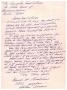 Letter: [Letter from Ronald W. Bradshaw to Truett Latimer, 1960~]