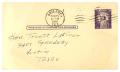 Thumbnail image of item number 2 in: '[Postcard from A. John to Truett Latimer, February 24, 1961]'.