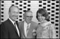 Photograph: [Waggoner Carr, Rhea Howard, and Woman Pose at Democratic Convention]