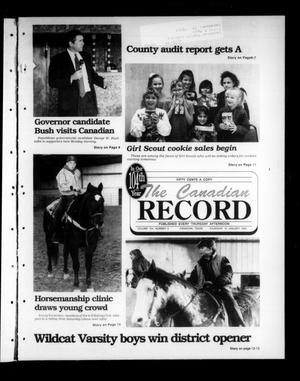 Primary view of object titled 'The Canadian Record (Canadian, Tex.), Vol. 104, No. 2, Ed. 1 Thursday, January 13, 1994'.