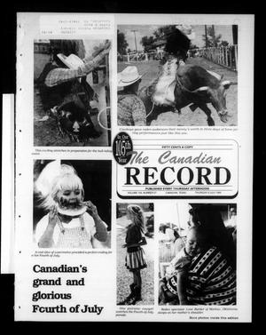 Primary view of object titled 'The Canadian Record (Canadian, Tex.), Vol. 105, No. 27, Ed. 1 Thursday, July 6, 1995'.