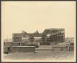 Photograph: [Photograph of Construction on M. K. &  T. Roundhouse]