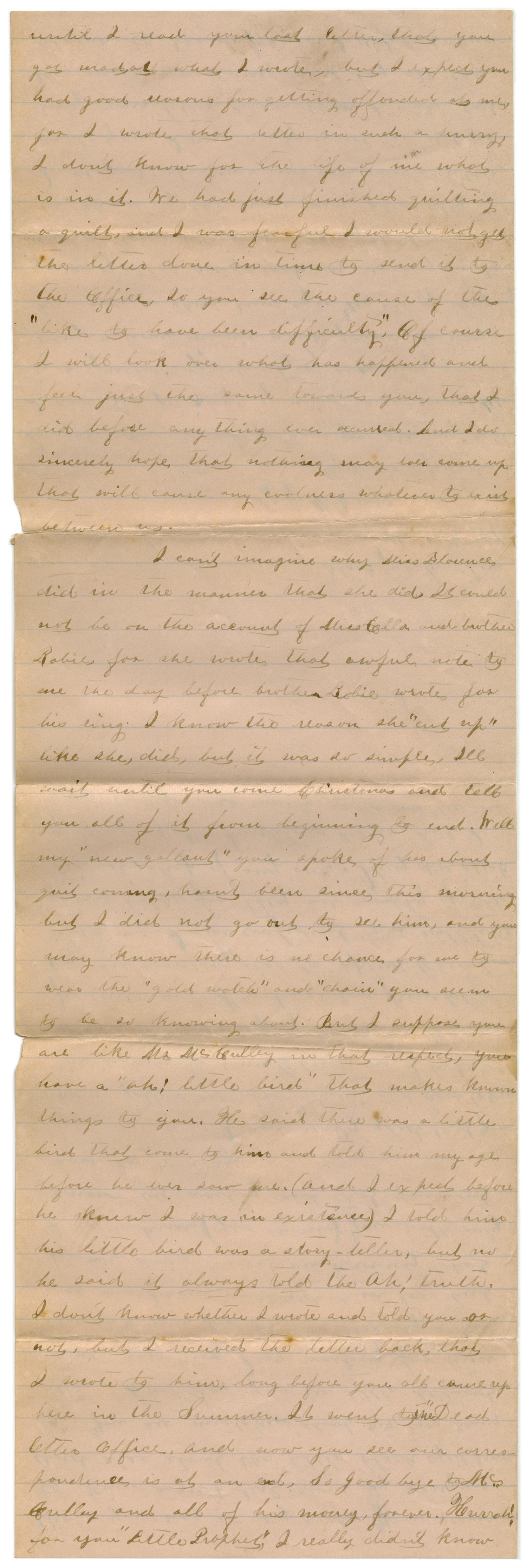 [Letter from Emma Davis to John C. Brewer, November 17, 1878]
                                                
                                                    [Sequence #]: 2 of 4
                                                