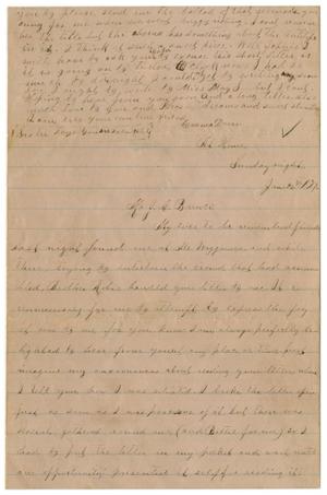 [Letter from Emma Davis to John C. Brewer, January 26, 1879]