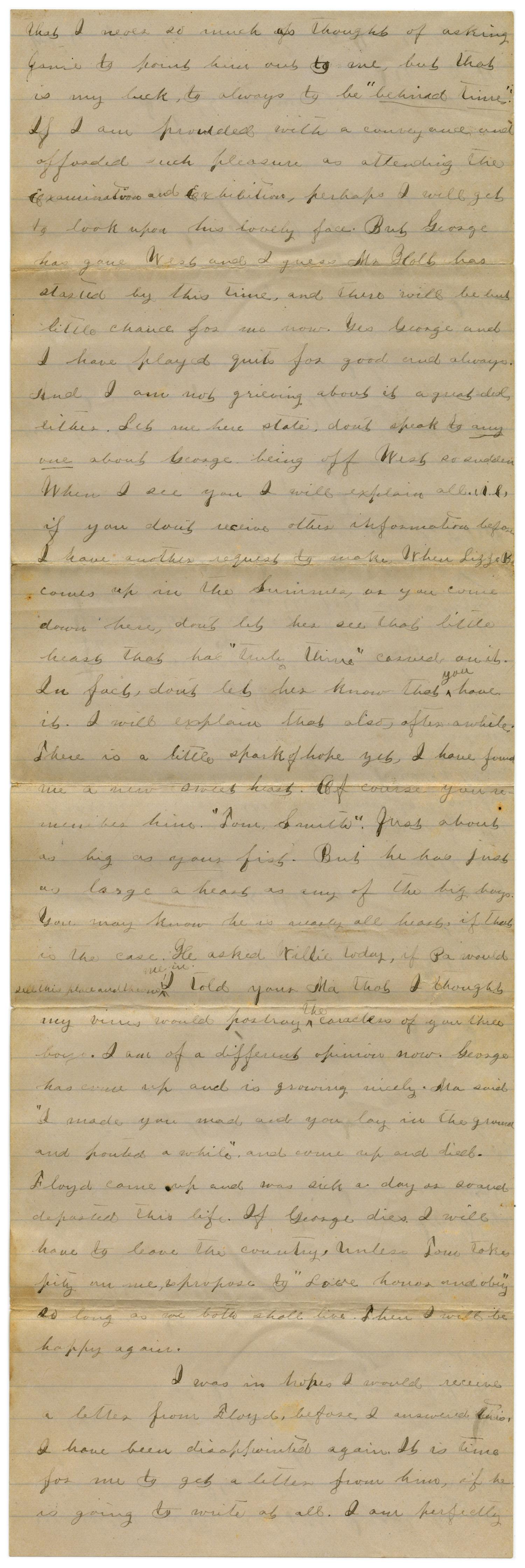 [Letter from Emma Davis to John C. Brewer, May 27, 1879]
                                                
                                                    [Sequence #]: 2 of 6
                                                